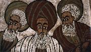 unknow artist The three patriarchs: Abraham, Isaak and Jakob Spain oil painting artist